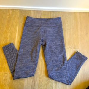 Athleta Kids Fleece Lined Leggings in Heathered Purple